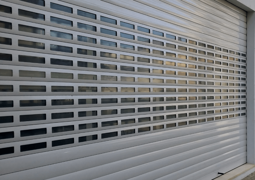 Punched White Roller Shutter